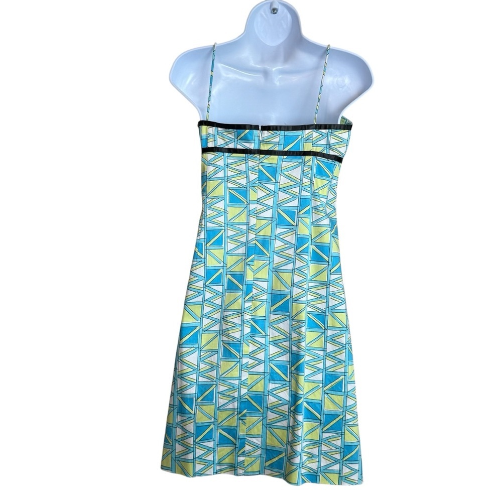 Vintage Becky & Max Y2K‎ Dress Blue Green Size 4 Empire Waist Babydoll Artsy - Picture 5 of 9